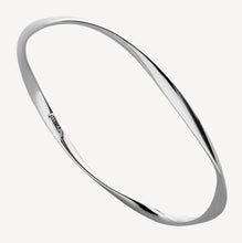 Load image into Gallery viewer, Sterling Silver Twisted Ribbon Bangle