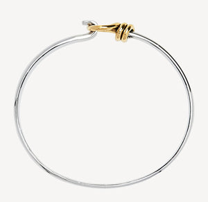 Sterling Silver Solid Tension Bangle