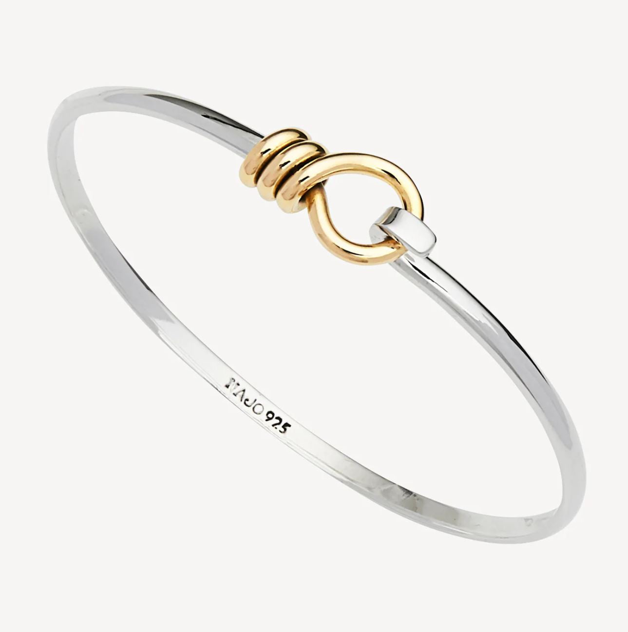 Sterling Silver Solid Tension Bangle