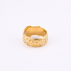 18ct Gold Year 1802 Antique Buckle Ring