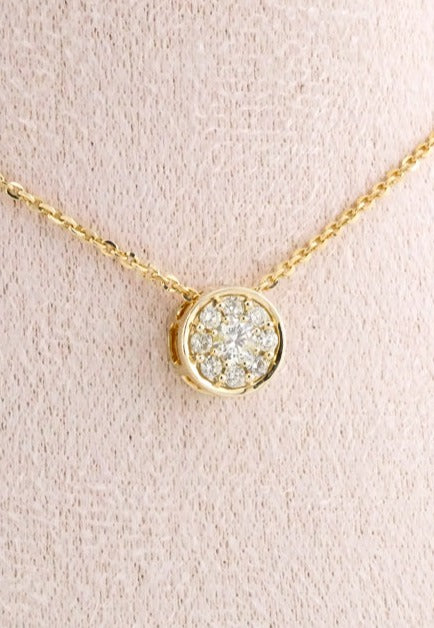 9ct Gold Diamond Pendant 0.39ct TDW