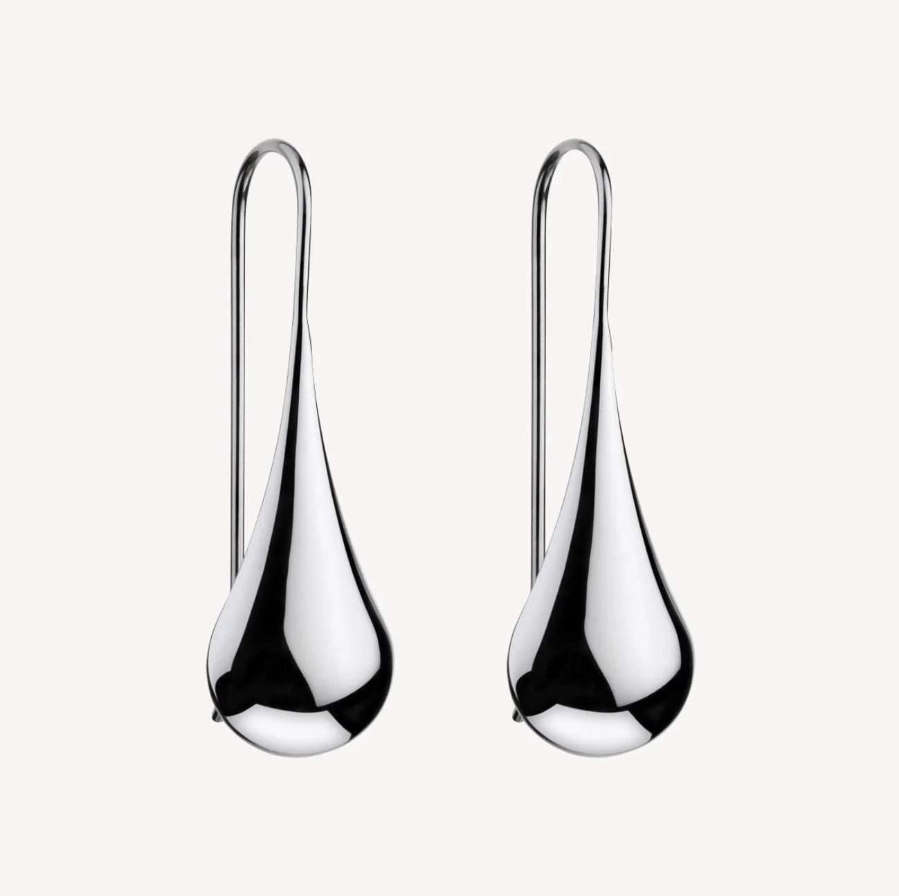 Sterling Silver Teardrop Hook Earring