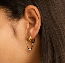 Load image into Gallery viewer, 14ct Gold Plated Knot Hoop Earrings