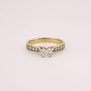 18ct Gold 0.71ct Round Brilliant Cut Diamond Ring, Delross Design Jeweller, Brisbane Jeweller, Chermside Jeweller, Custom Jewellery