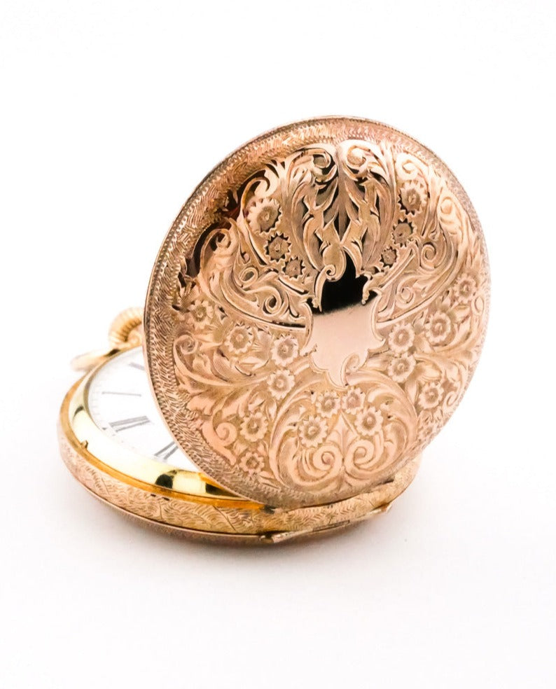 Delross Design Jeweller, Brisbane Jeweller, Chermside Jeweller, Custom Jewellery, 9ct Gold Antique Pocket Watch