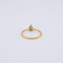 Load image into Gallery viewer, Gold Vermeil Moldvite Silver Ring, Delross Design Jewellers, Brisbane Jeweller