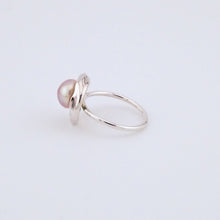 Load image into Gallery viewer, Handmade Sterling Silver Freshwater Pink Pearl Ring, Delross Design Jeweller, Brisbane Jeweller, Chermside Jeweller, Custom Jewellery
