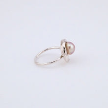 Load image into Gallery viewer, Handmade Sterling Silver Freshwater Pink Pearl Ring, Delross Design Jeweller, Brisbane Jeweller, Chermside Jeweller, Custom Jewellery