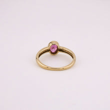 Load image into Gallery viewer, 9ct Gold Pink Oval Cubic Zirconia Ring, Delross Design Jeweller, Brisbane Jeweller, Chermside Jeweller, Custom Jewellery 