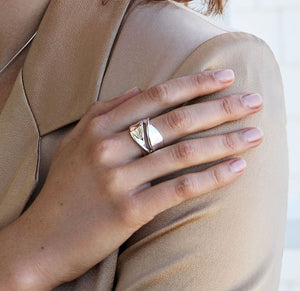 Sterling Silver Double Twisted Ribbon Ring