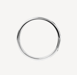 Sterling Silver Lightly Beaten Band Ring