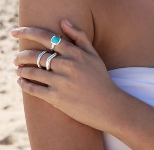 Sterling Silver Wave Ring