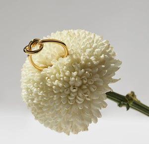 14ct Yellow Gold Plated Wire Knot Ring