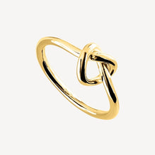 Load image into Gallery viewer, 14ct Yellow Gold Plated Wire Knot Ring