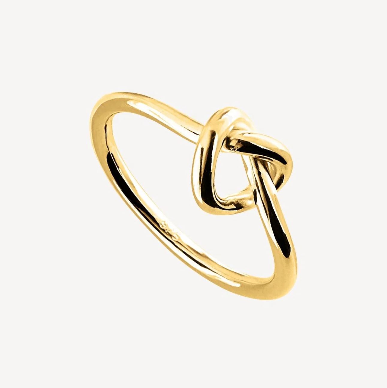 14ct Yellow Gold Plated Wire Knot Ring