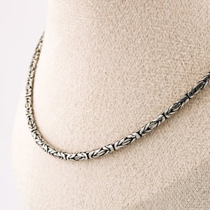 Sterling Silver Round Byzantine Chain, Delross Design Jeweller, Brisbane Jeweller, Chermside Jeweller, Custom Jewellery