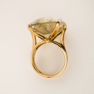 Delross Design Jeweller, Brisbane Jeweller, Chermside Jeweller, Custom Jewellery, Yellow Gold, Smokey Quartz, Ring